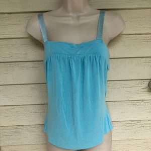 FRX turquoise blue viscose cami/satin strap